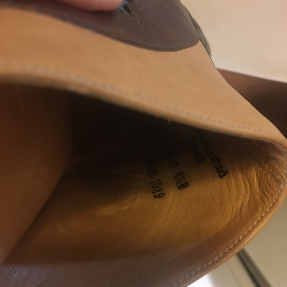 Charlie 1 Horse Artisan Handcrafted Shoe Size 6.5 M; Brown & Teal - Picture 7 of 12